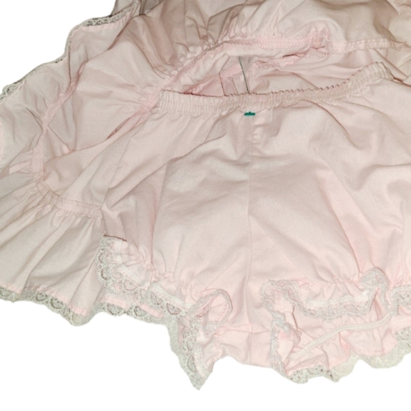 Bright Future Pink Lace Floral Dress With Bloomers 3-6 Months Vintage 80s VGUC - Picture 4 of 6